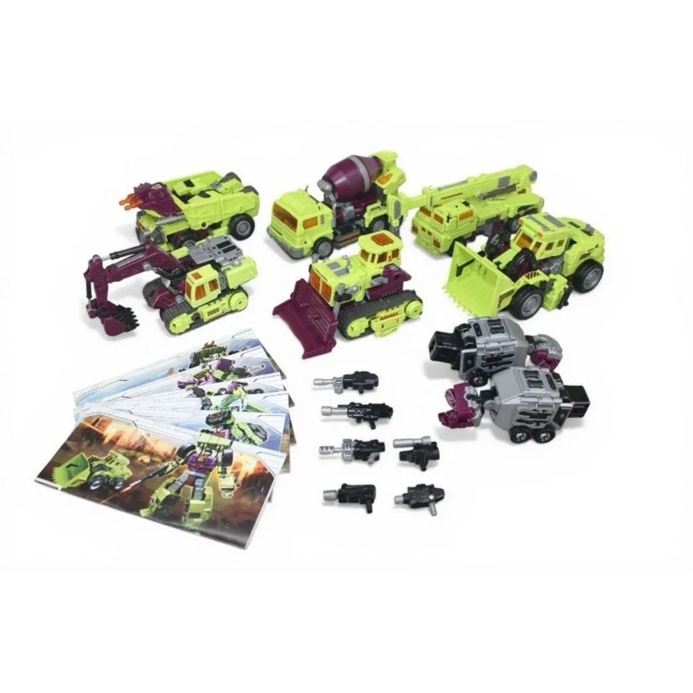 NBK Devastator 6-in-1 Combiner Robot Green Construction Set Open Box